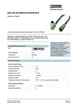 Phoenix Contact Sensor/Actuator cable SAC-4P-M12MR/5,0-PUR/M12FS 1544950 1544950 Data Sheet