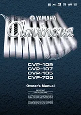 Yamaha CVP - 105 사용자 설명서