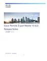 Cisco Cisco Remote Expert Mobile 10.6(1) Notas de publicación