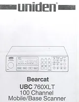 Uniden UBC760XLT 사용자 설명서