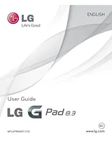 LG G Pad 8.3 Manual Do Utilizador