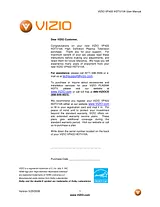 VIZIO VP422 Справочник Пользователя