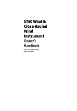 Raymarine Wind & Close Hauled Wind Instrument ST60 ユーザーズマニュアル