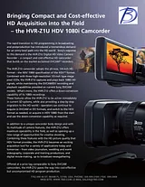 Sony HVR-Z1U Folheto