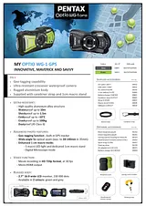 Pentax Optio WG-1 GPS 16911 Leaflet