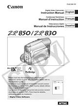 Canon zr830 User Manual