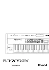 Roland RD-700GX User Guide