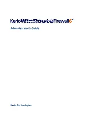 Kerio Tech Firewall6 Manual Do Utilizador