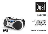 Dual DAB-P 100 Bathroom Radio, Silver, Black 72533 Fiche De Données