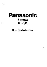 Panasonic UFS1 Mode D’Emploi