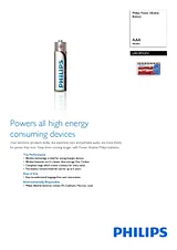 Philips Battery LR03P32FV LR03P32FV/10 产品宣传页