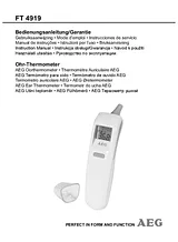 AEG IR fever thermometer FT 4919 450019 Ficha De Dados
