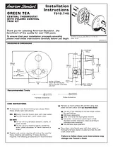 American Standard T010.740 Manual Do Utilizador