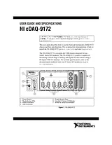 National Instruments NI cDAQ-9172 Manual Do Utilizador