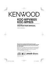 Kenwood KDC-MP825 Справочник Пользователя