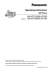 Panasonic KX-UT113 User Guide