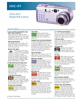 Sony DSC-P5 Specification Guide