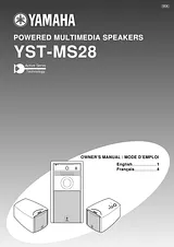 Yamaha YST-MS28 User Manual