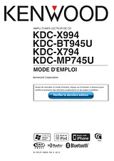 Kenwood KDC-X994 Справочник Пользователя