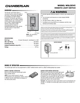 Chamberlain Remote Light Switch Manuel D’Utilisation