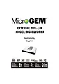Microgem mg8edvdrwa User Guide