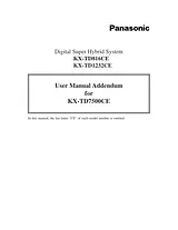 Panasonic KX-TD816CE Manuel D’Utilisation