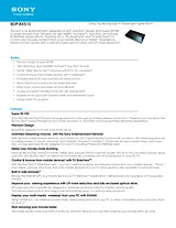Sony BDP-BX510 Guide De Spécification