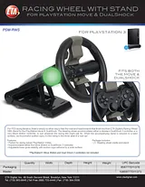 CTA Digital Racing Wheel With Stand For PlayStation Move & DualShock Controllers PSM-RWS Dépliant