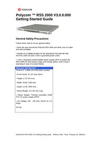 Polycom RSS 2000 Manual Do Utilizador