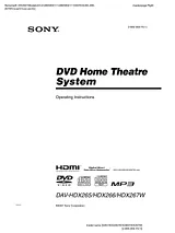Sony HDX267W Manual
