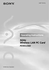 Sony PCWA-C500 User Manual