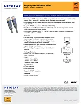 Netgear HDMI 1.3b Cable - 3m HDMBG3-100WWS 数据表