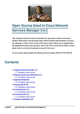 Cisco Cisco Network Services Manager 5.0 Información de licencia