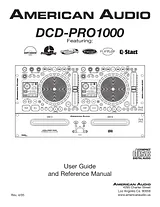 American Audio DCD-PRO1000 Справочник Пользователя