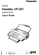 Panasonic UF-321 Manuel D’Utilisation