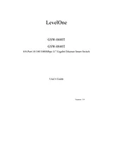 LevelOne GSW-0840T Manuale Utente