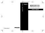 Roland KR-115 사용자 매뉴얼