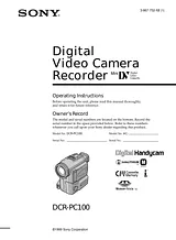 Sony DCR-PC100 Manual Do Utilizador