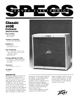 Peavey classic 410e Specification Guide