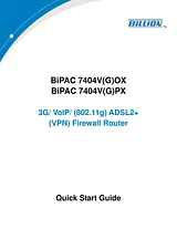 Billion 7404vgox Guide D’Installation Rapide