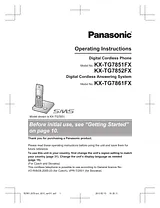 Panasonic KXTG7861FX Operating Guide