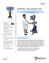 Ergotron StyleView™ Dual Display Cart SV21-31645 プリント