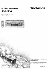 Panasonic SA-DX930 User Manual