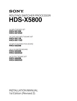 Sony HDS-X5800 Справочник Пользователя