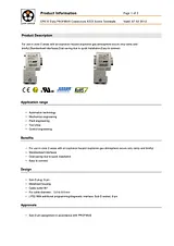 Lappkabel 21700542 ED-PB-90-PG-ATEX EPIC Data PROFIBUS Plug Connector With Screw Connection Plug, straight - 21700542 Ficha De Dados