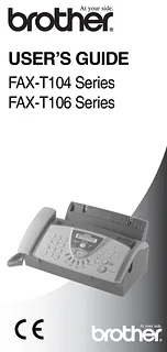 Brother FAX-T104 FAX-T104YD1 Manuale Utente