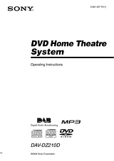 Sony dav-dz210d Manual Do Utilizador