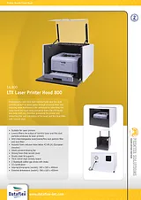 Dataflex LTX Laser Printer Hood 800 14.800 Leaflet