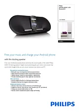 Philips docking speaker with Bluetooth® AS851 AS851/10 プリント