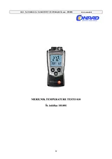 Testo 810 Pocket Size Infrared Thermometer 0560 0810 User Manual